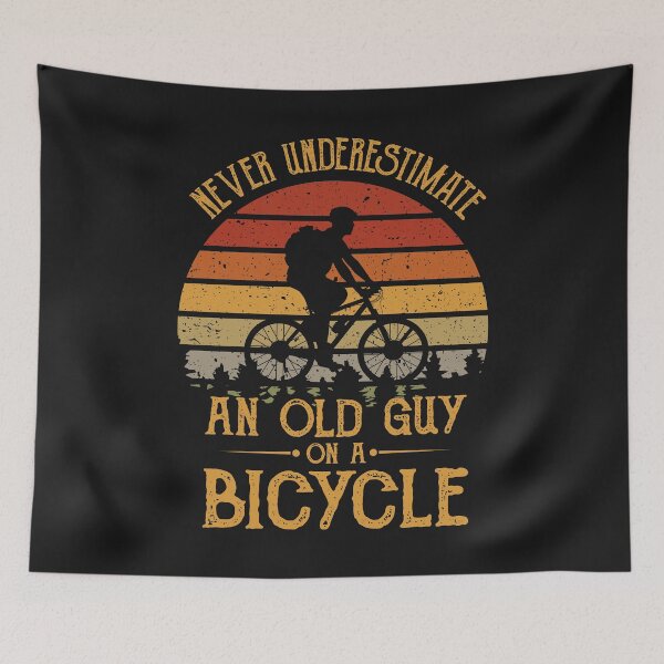 Item preview, Vintage Never Underestimate An Old Guy On A Bicycle Cycling designed and sold by Best Designer.