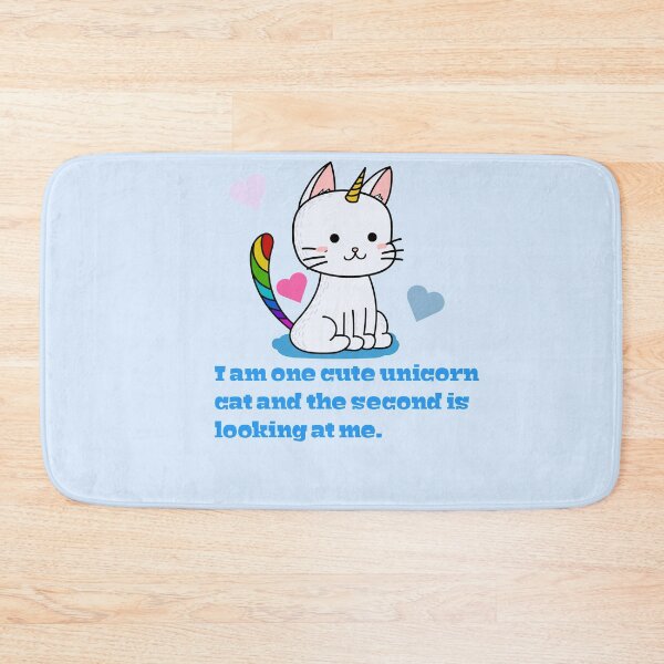 Item preview, I am one cute unicorn cat and the second is looking at me designed and sold by Achmarry.