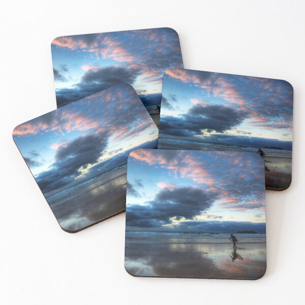 Item preview, Sunset Surfer On Hayle Beach Cornwall designed and sold by Paul Thompson Photography.