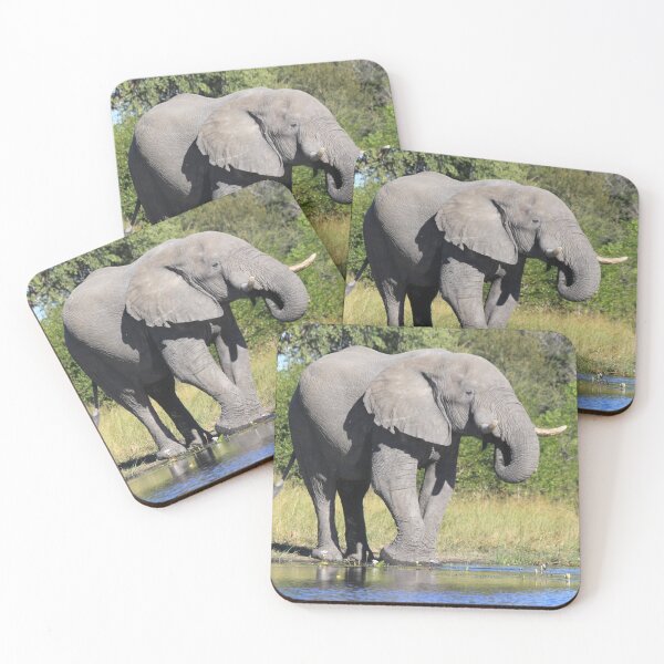 Item preview, Elephant who comes to drink designed and sold by EstelleRossetti.