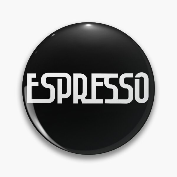 Espresso Futuristic Typeface Pin