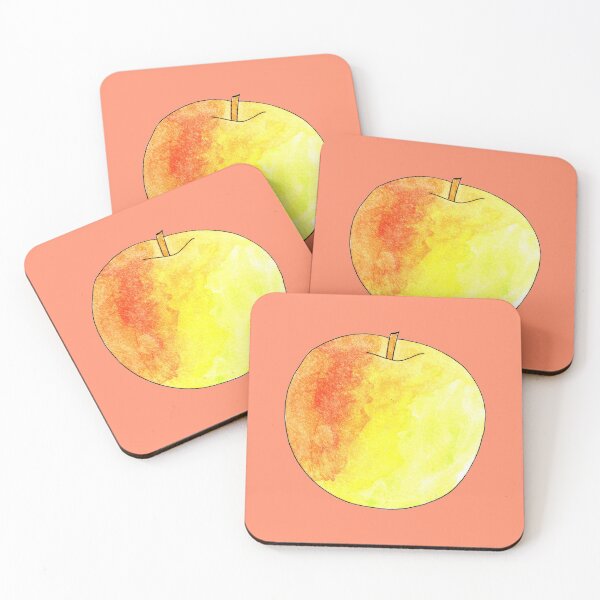 Item preview, Watercolor apple mask for summer 2020 | Summer fruits designed and sold by wunderfamily.