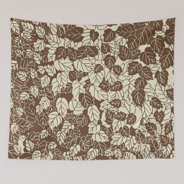 Item preview, Japanese Leaf Print, Taupe Tan and Beige designed and sold by Marymarice.