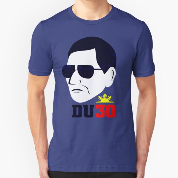 Digong Duterte - DU30 Prints Slim Fit T-Shirt