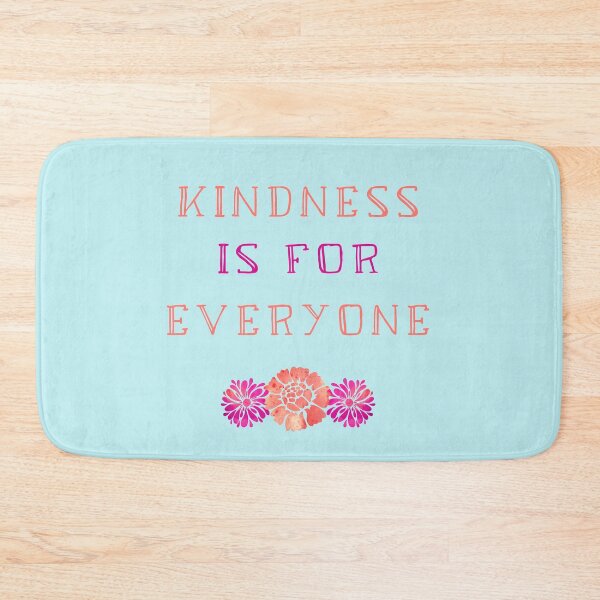 Item preview, La amabilidad es para todos - Linda cita de amabilidad floral designed and sold by Sarah Wainwright.