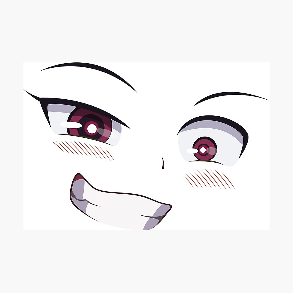 Anime Blush Face Mask | Greeting Card