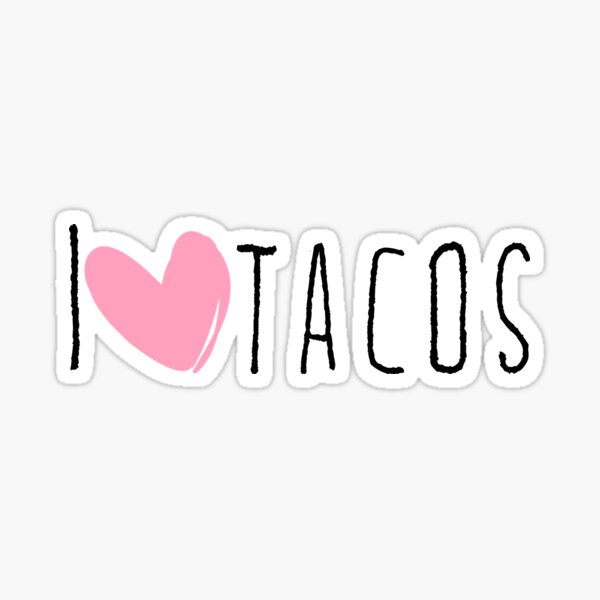 Item preview, I Love Tacos Heart Lovers Gift designed and sold by Akmloza.