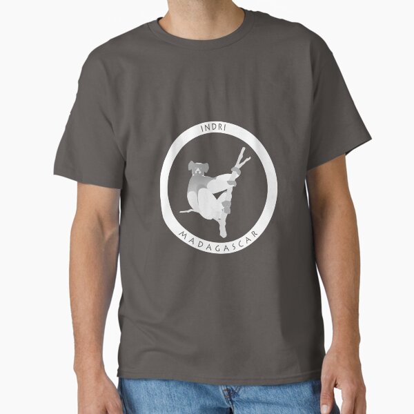 Indri Madagascar wildlife - white print Classic T-Shirt