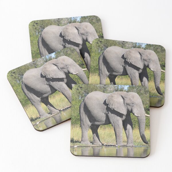 Item preview, Elephant who comes to drink designed and sold by EstelleRossetti.