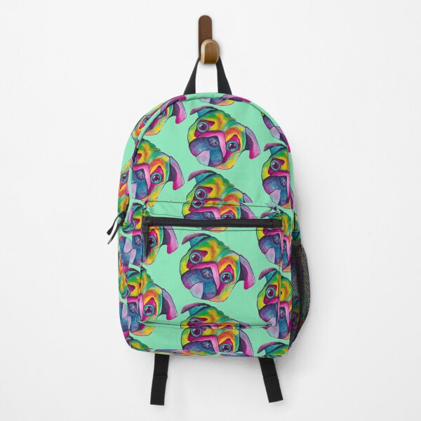 Colorful Pug Backpack