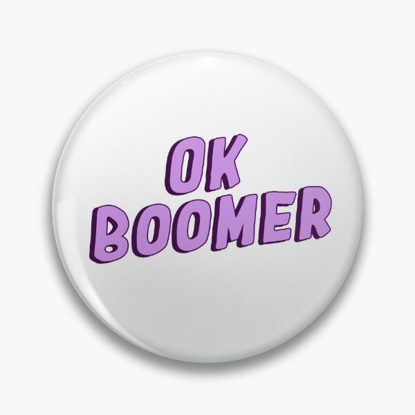 Item preview, ok boomer saying dark purple designed and sold by pixelcow333.