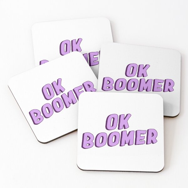 Item preview, ok boomer saying dark purple designed and sold by pixelcow333.