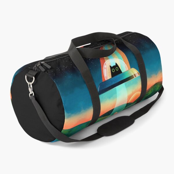 Sports Gym Bag For Men Women Skull Cat Moon Gothic Design Travel