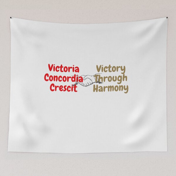 Item preview, Victory Through Harmony - Victoria Concordia Crescit designed and sold by Futbol-Fetish.