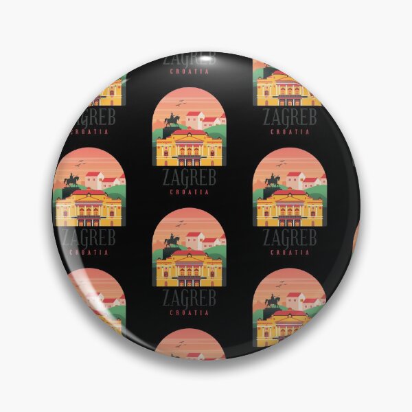 Aperçu de l'œuvre  Amusez-vous et le bonheur à travers la vie avec ce motif Zagreb cool. Pour que les amis et la famille rient ensemble. créée et vendue par DavinciStore21.