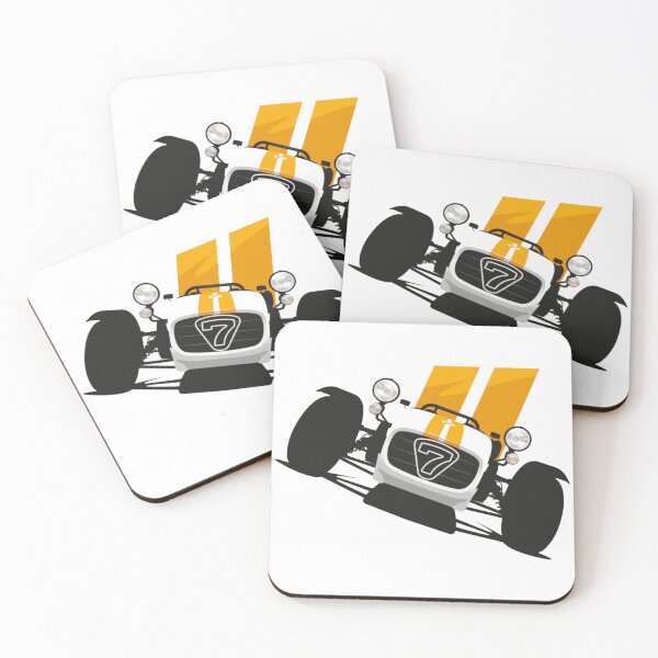 LOTUS SEVEN ORANGE Dessous de verre (lot de 4)
