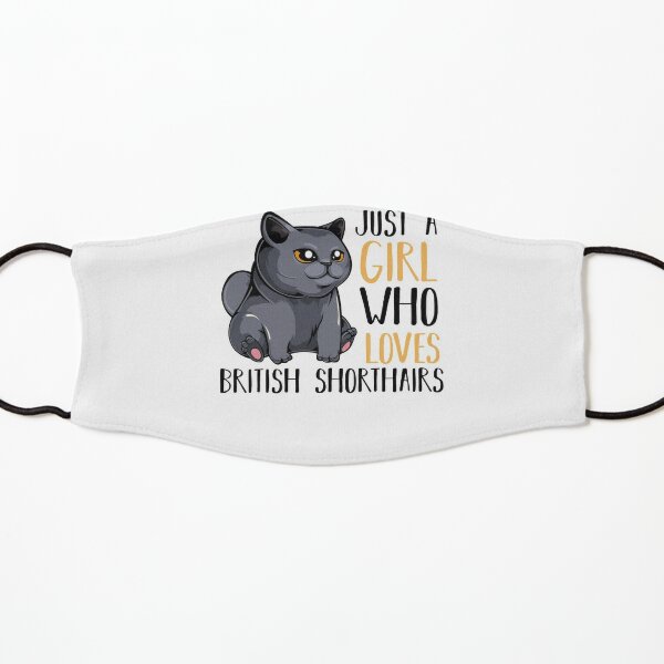 British Shorthair Cat Kids Mask