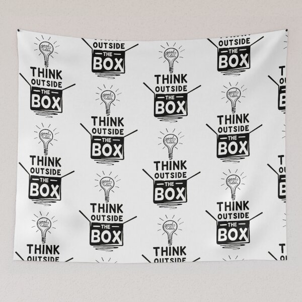 Item preview, Think outside the box designed and sold by Feather of art  ⭐⭐⭐⭐⭐.