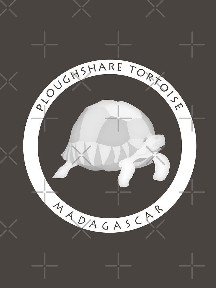 Thumbnail 7 of 7, Classic T-Shirt, Ploughshare tortoise Madagascar wildlife - white print designed and sold by 12images.