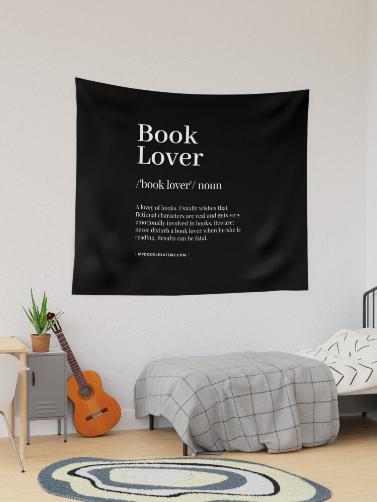 Book Lover Definition - Noun - Readers Dictionary (Black) | Tapestry