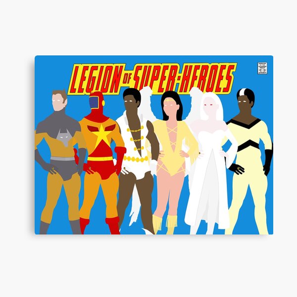 Legion of Super-Heroes Minimal 5 Canvas Print