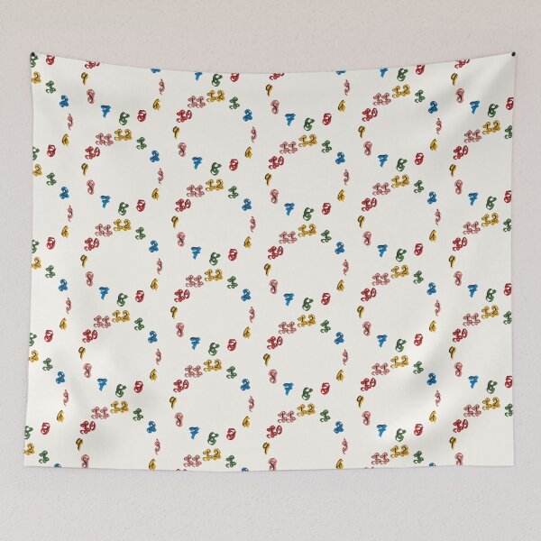 Item preview, Colourful Funky Fun Clock Face Numbers designed and sold by hughvdl.