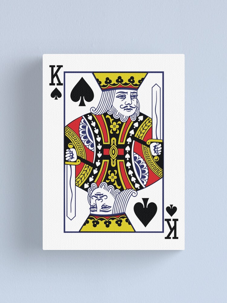 King Of Spades Canvas Print By Donatassab Redbubble