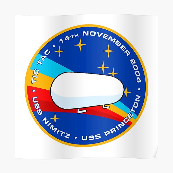 Tic Tac UFO / UAP Encounter Morale Patch Poster