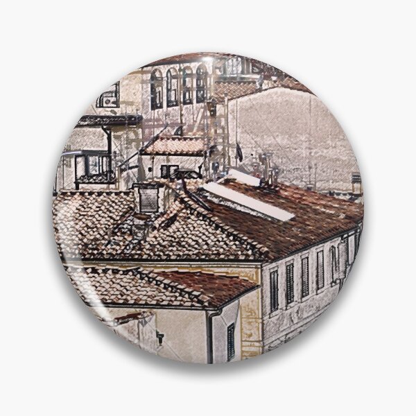 Item preview, Rooftops Florence Tuscany Italy Pencil Drawing designed and sold by Stravaigin.