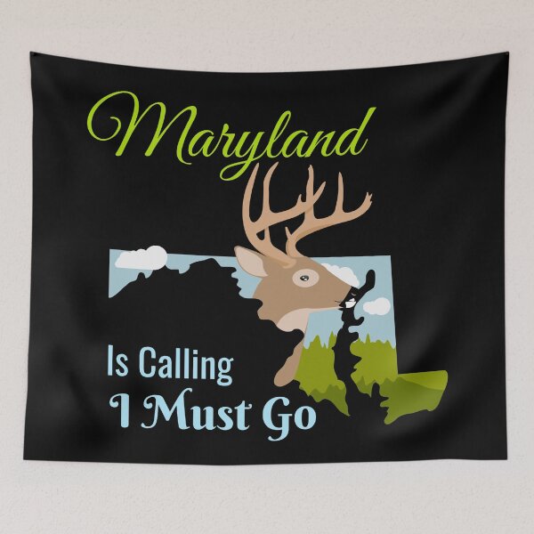 Item preview, Maryland is Calling I Must Go Design designed and sold by Paula Helit.