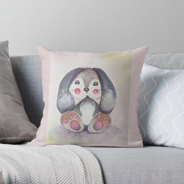 Lil Bunny Throw Pillow