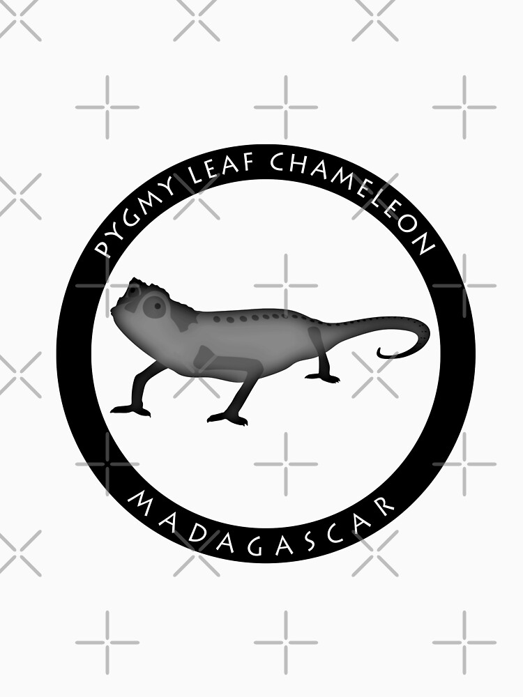 Thumbnail 7 of 7, Classic T-Shirt, Pygmy leaf chameleon Madagascar wildlife - black print designed and sold by 12images.