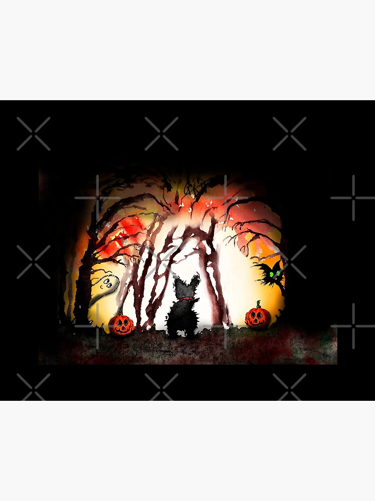 "Scottie Dog 'Halloween'" Poster for Sale by archyscottie Redbubble