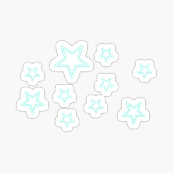 Item preview, neon blue stars designed and sold by emad14.