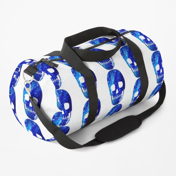 Blue Skull Duffle Bag
