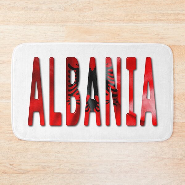 Item preview, Albania Word With Flag Texture designed and sold by MarkUK97.