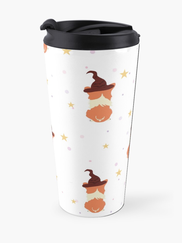 Alternate view of Corgi Wizard Pattern Travel Mug