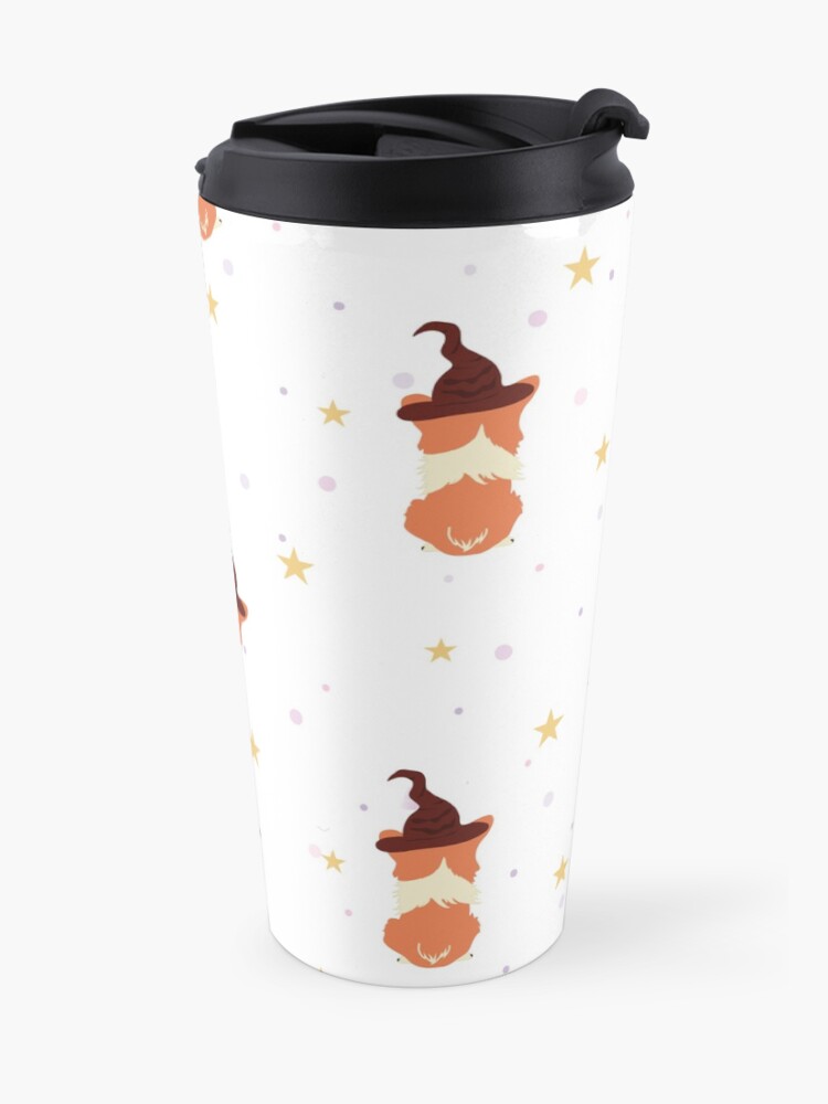 Alternate view of Corgi Wizard Pattern Travel Mug