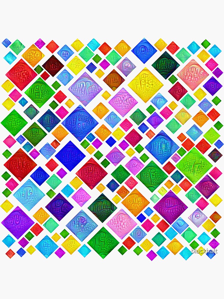 #DeepDream Color Squares Visual Areas 5x5K v1448787318 Transparent background by blackhalt