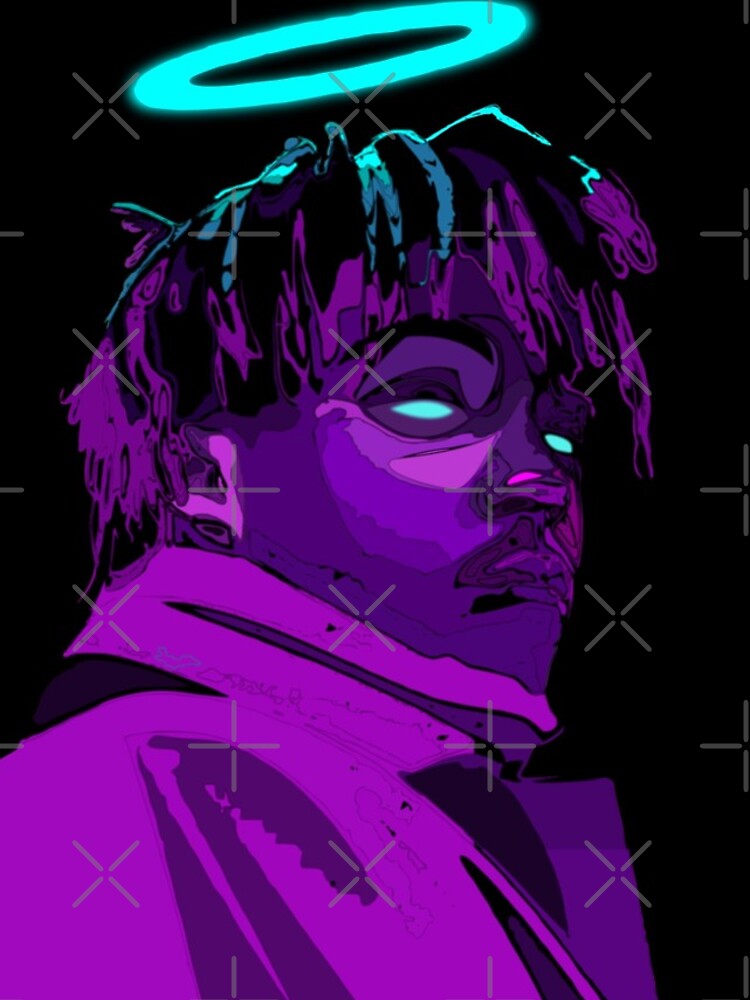 Juice WRLD Art Purple Wallpaper - Juice WRLD Wallpaper iPhone