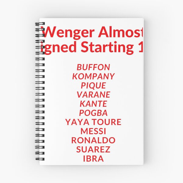 Item preview, Wenger Almost Signed Starting 11 designed and sold by Futbol-Fetish.