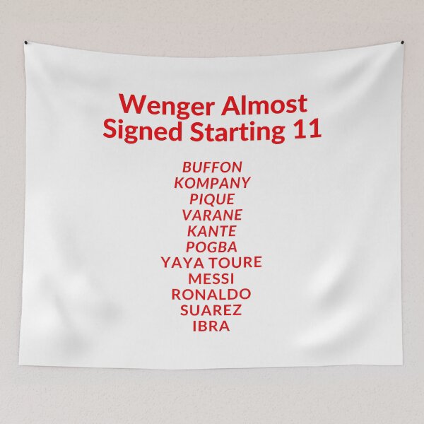 Item preview, Wenger Almost Signed Starting 11 designed and sold by Futbol-Fetish.