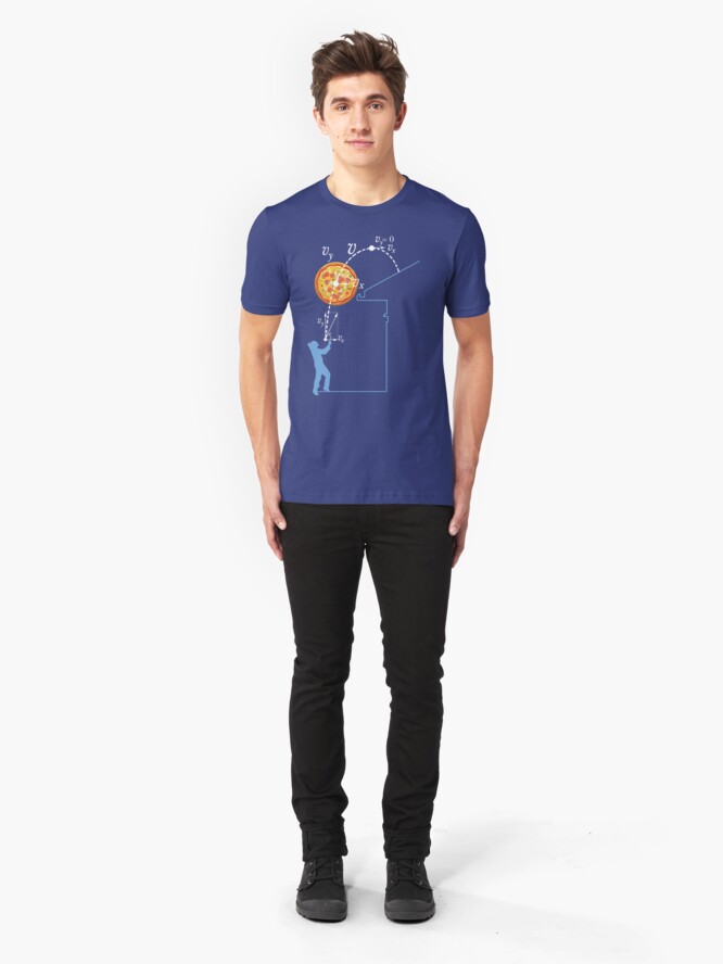 Alternate view of Breaking Bad Pizza Toss Slim Fit T-Shirt