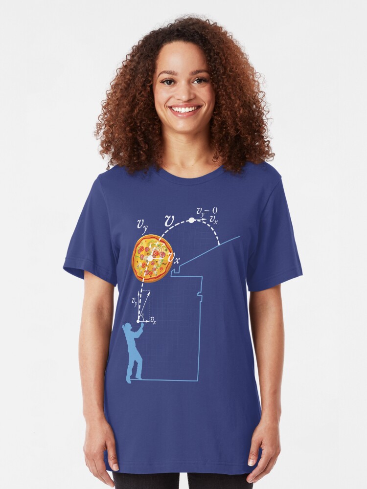 Alternate view of Breaking Bad Pizza Toss Slim Fit T-Shirt