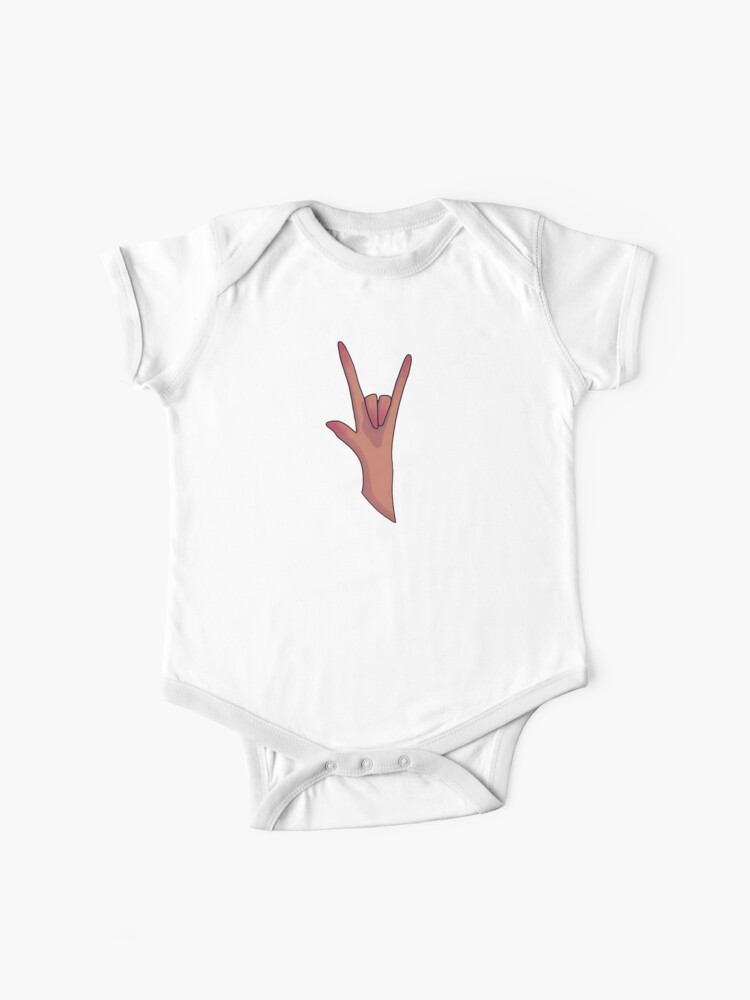 Ein Zeichen Das In Asl Verwendet Wird Um Zu Sagen Baby Body Von Inkblott Inc Redbubble