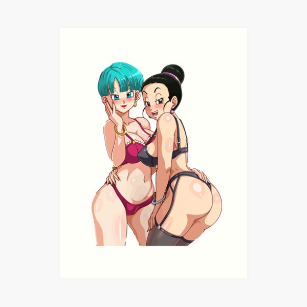 Bulma et Chichi - le parfait Waifus de Dragonball Impression artistique