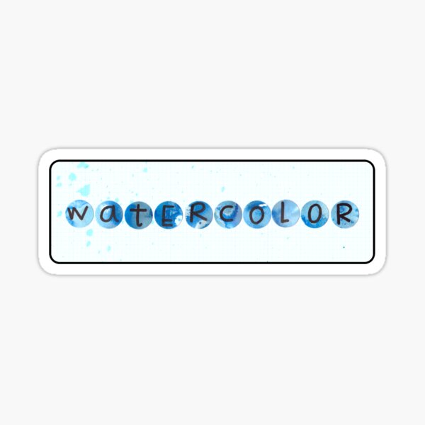 Watercolour Sticker