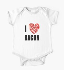 I Love Bacon Baby Body Kurzarm