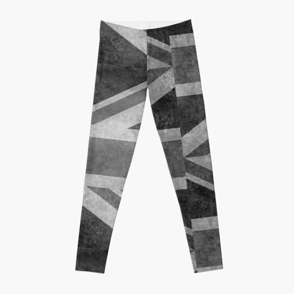 Union Jack Vintage 3:5 grayscale Leggings by LonestarDesigns2020 is Modern  Home Decor