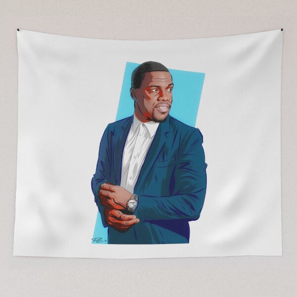 Item preview, Kevin Hart - An illustration by Paul Cemmick designed and sold by TIGERDAVER.